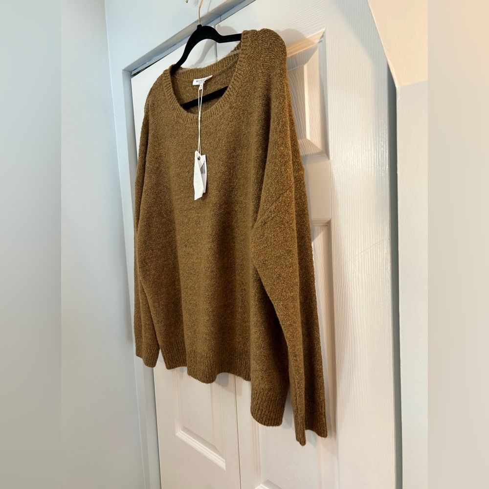 Workshop Republic Clothing Chestnut Brown Oversized Sweater XL Pullover Cozy